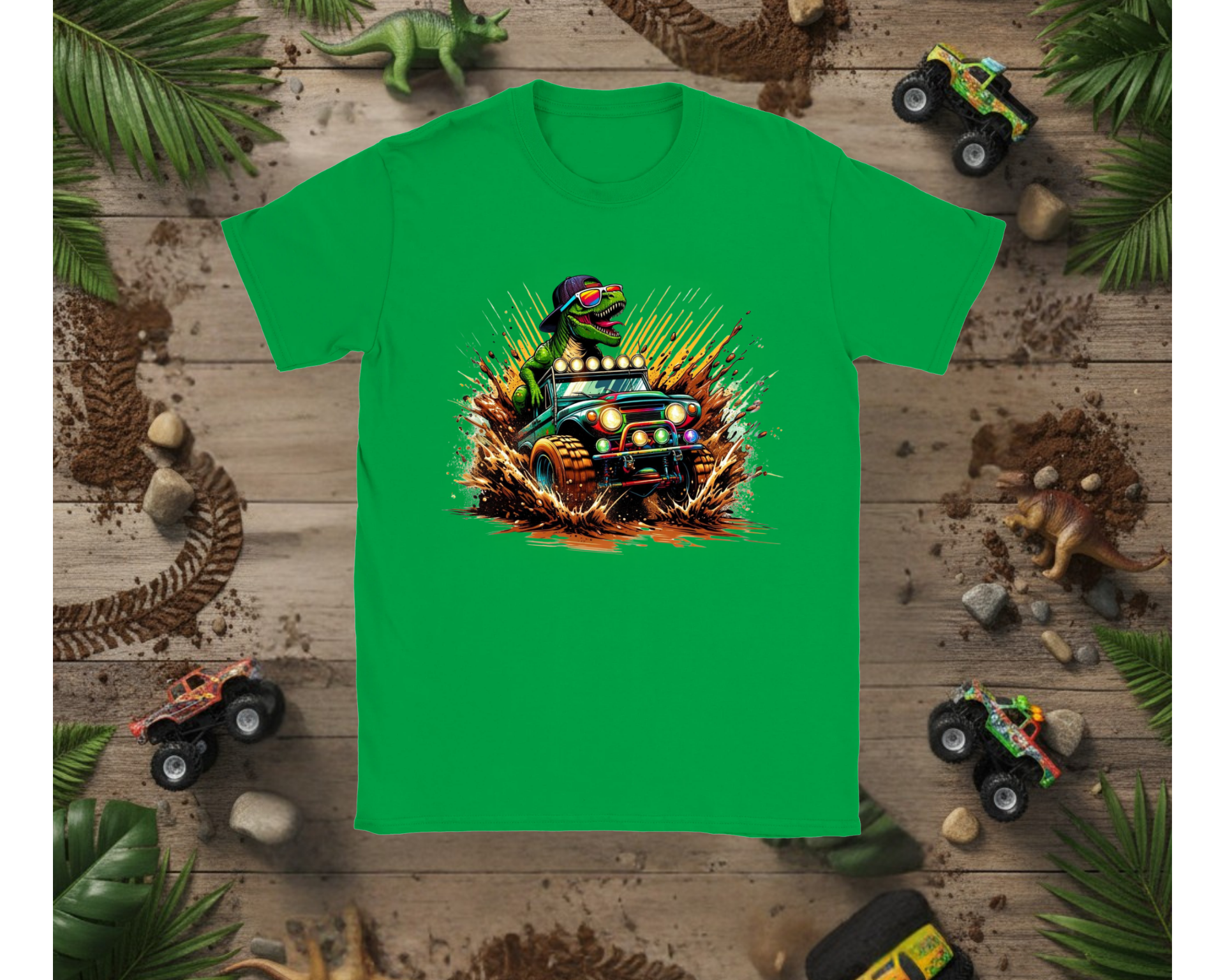 Boys Muddin Dinos T-Shirt