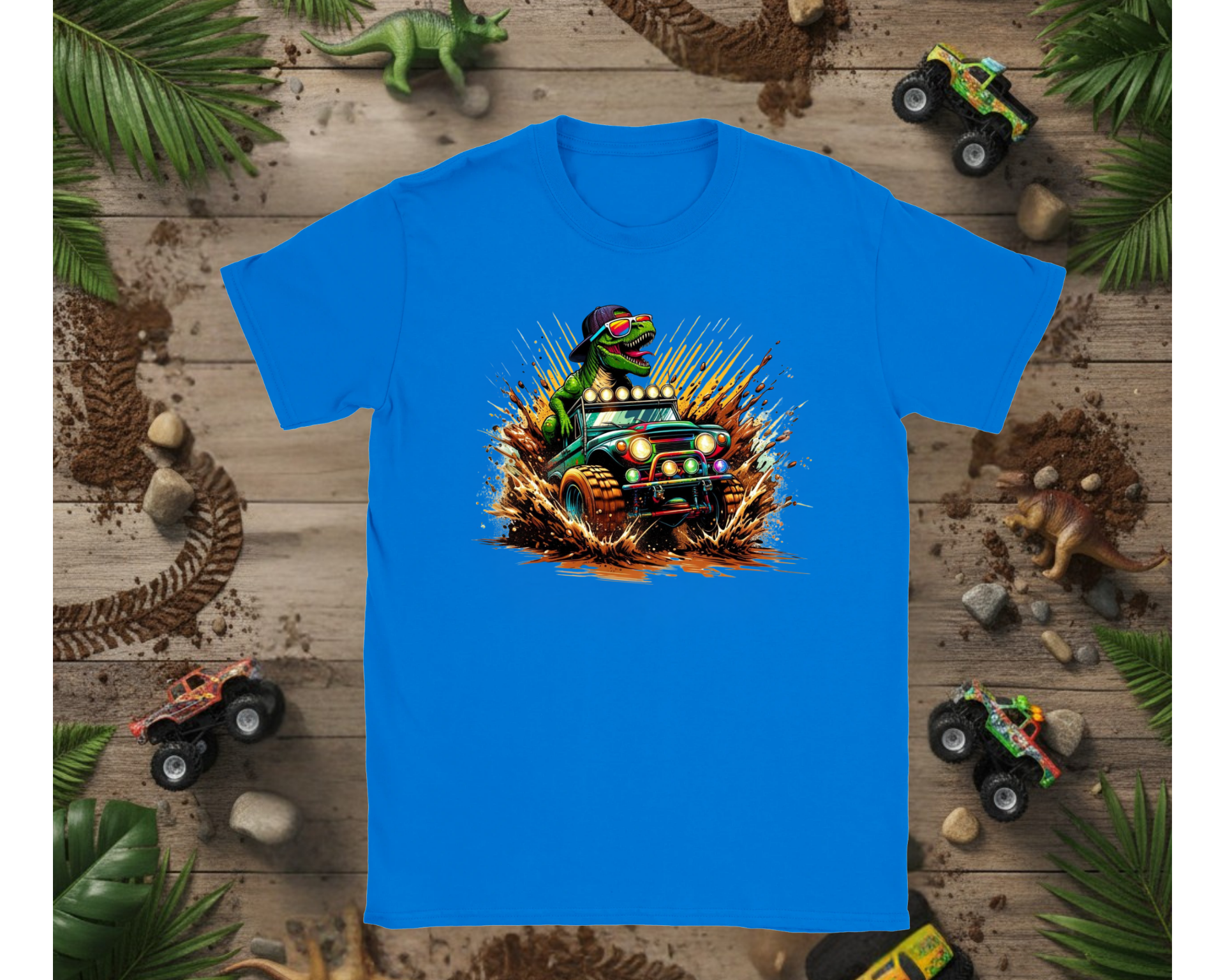 Boys Muddin Dinos T-Shirt
