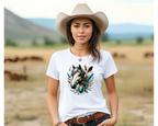 Women's Turquoise and Horses T-Shirt