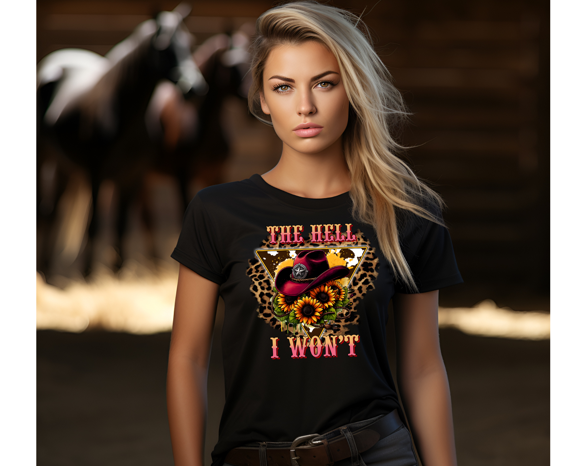 Leopard The Hell I Won't Tee - [farm_afternoons]