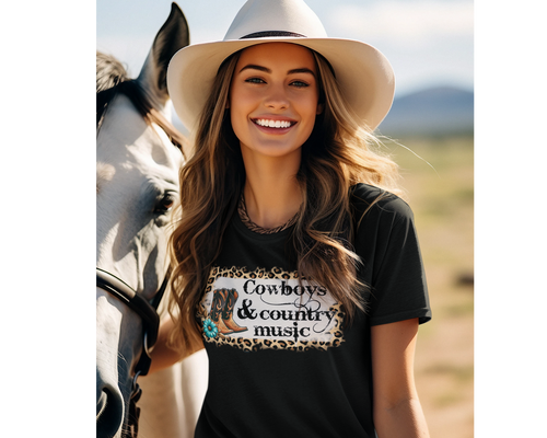 Cowboys and Country Music T-Shirt - [farm_afternoons]