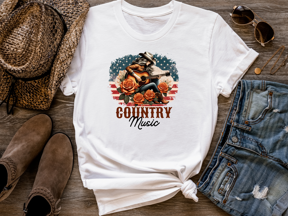 Women's Country Music T-shirt - [farm_afternoons]