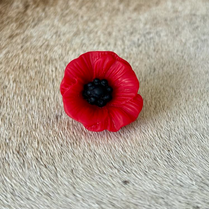 Poppy Shirt Pin