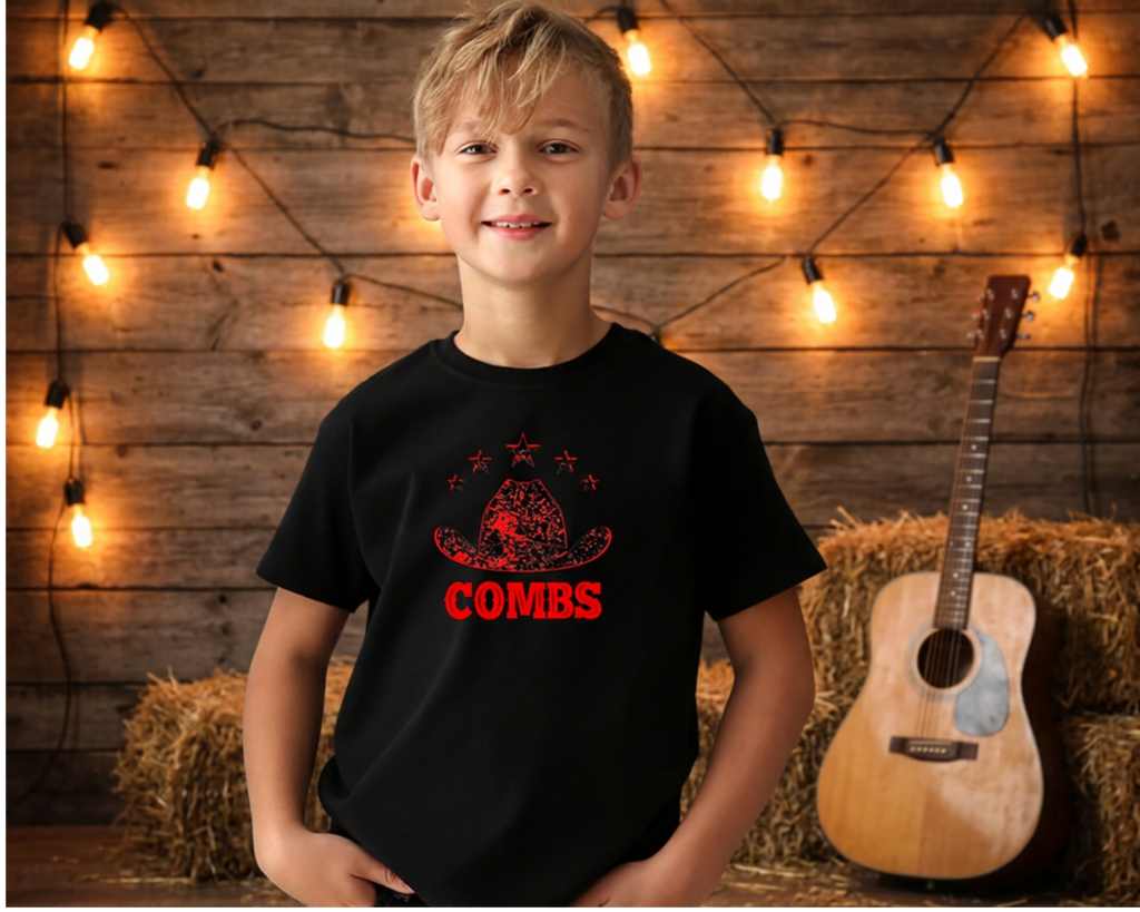 Boys Distressed Combs T-shirt