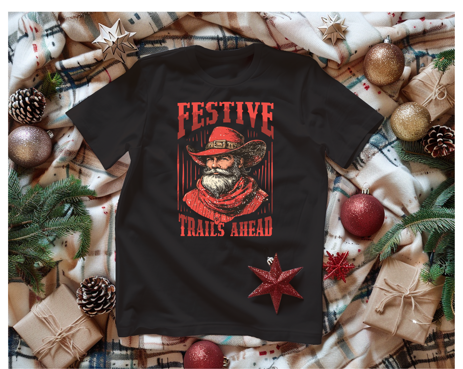 Men's Festive Trails T-Shirt - [farm_afternoons]