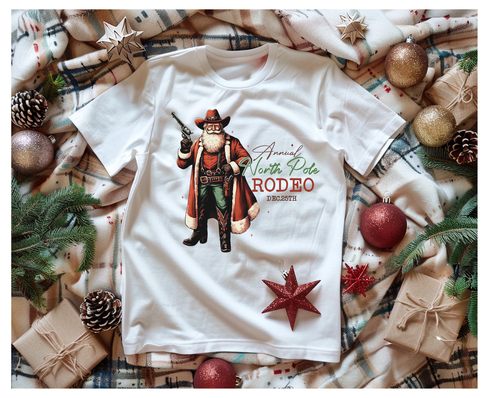 Men's Santa Rodeo T-Shirt - [farm_afternoons]