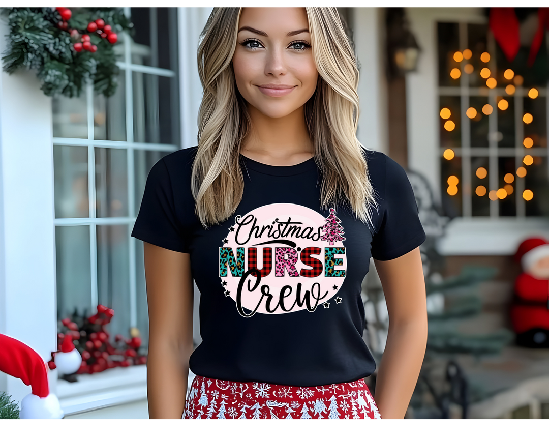 Christmas Nurse Crew Tee