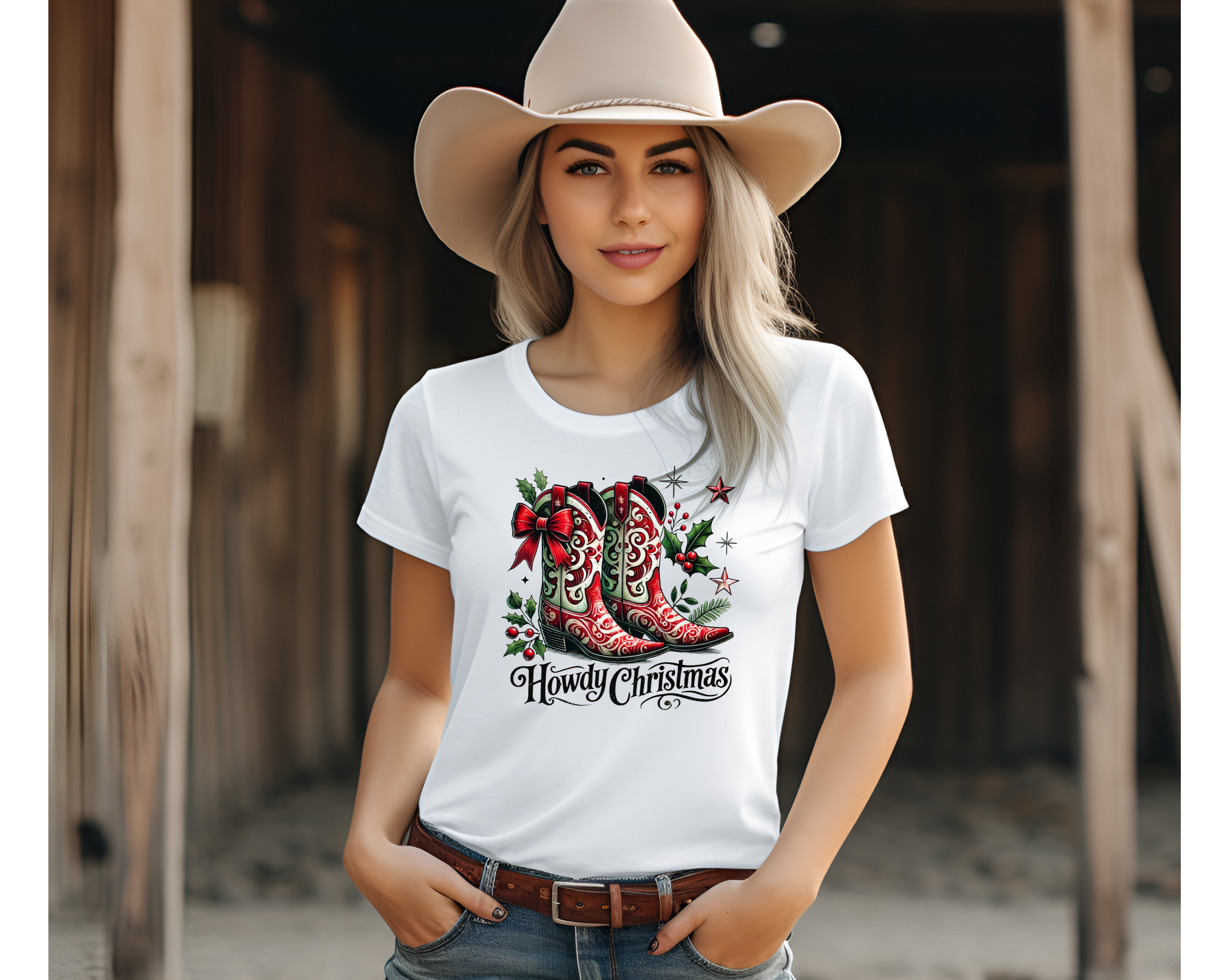 Womens Howdy Christmas - [farm_afternoons]
