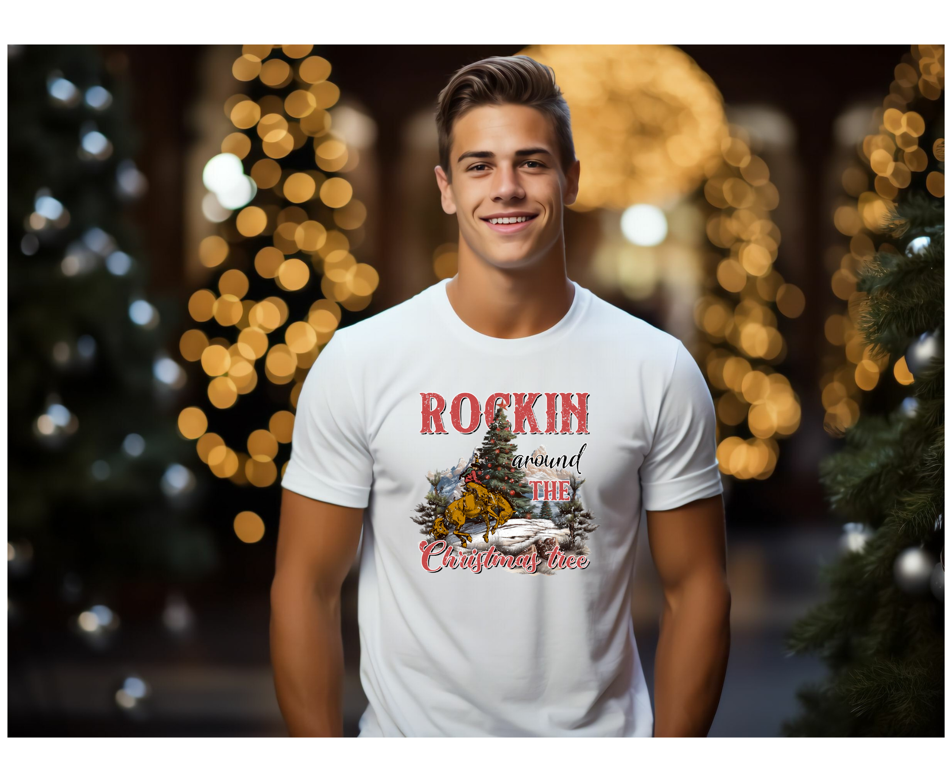 Mens Rockin Around T-Shirt - [farm_afternoons]