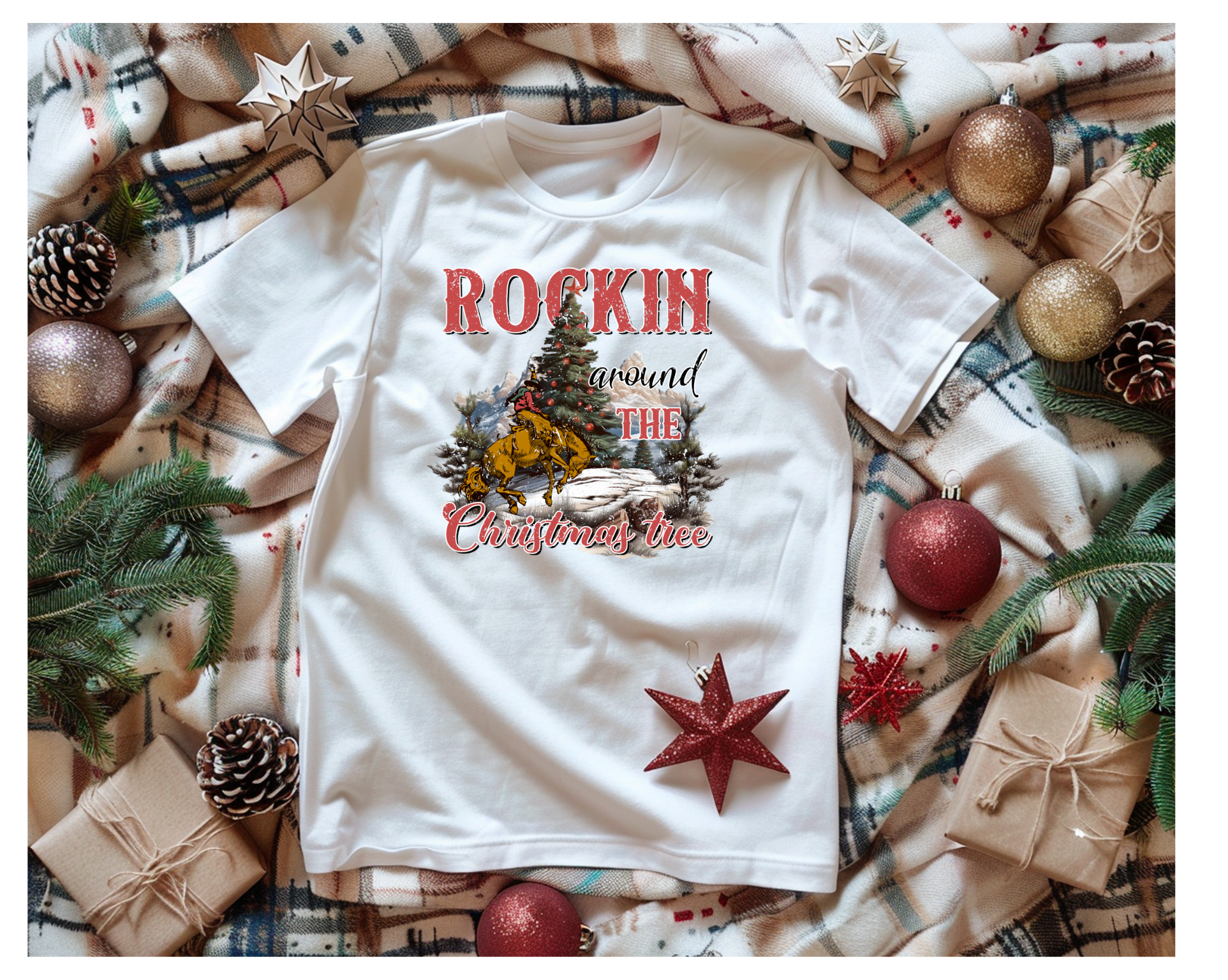Mens Rockin Around T-Shirt - [farm_afternoons]