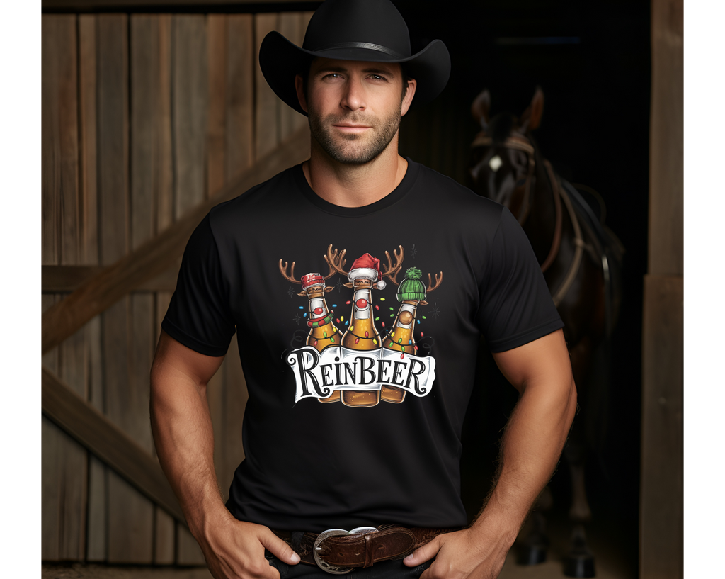 Mens Reinbeer Tshirt - [farm_afternoons]