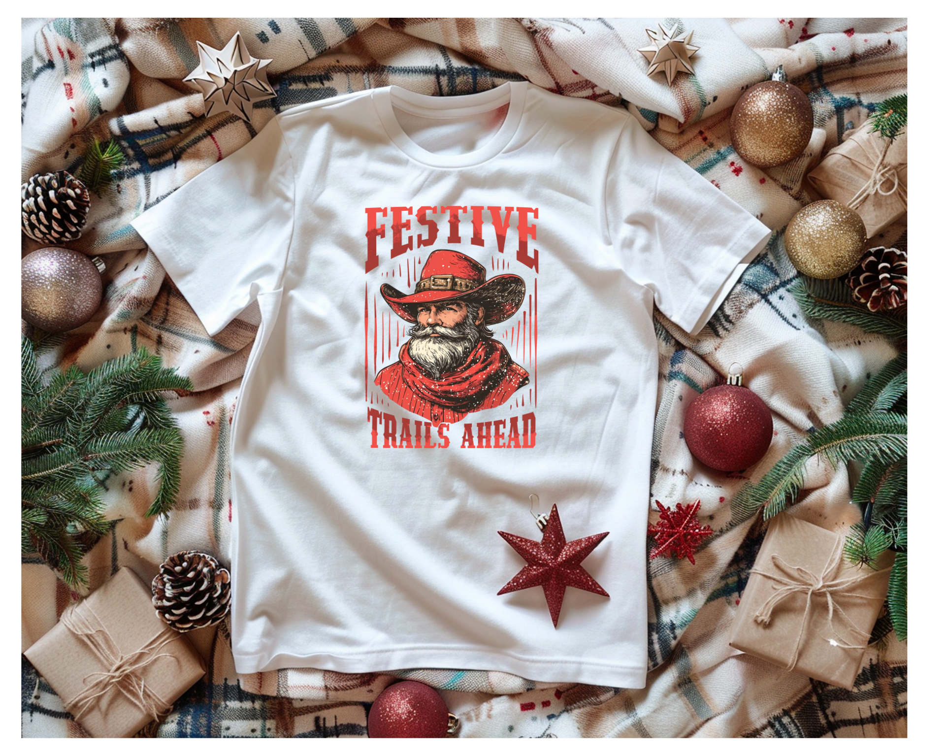 Men's Festive Trails T-Shirt - [farm_afternoons]