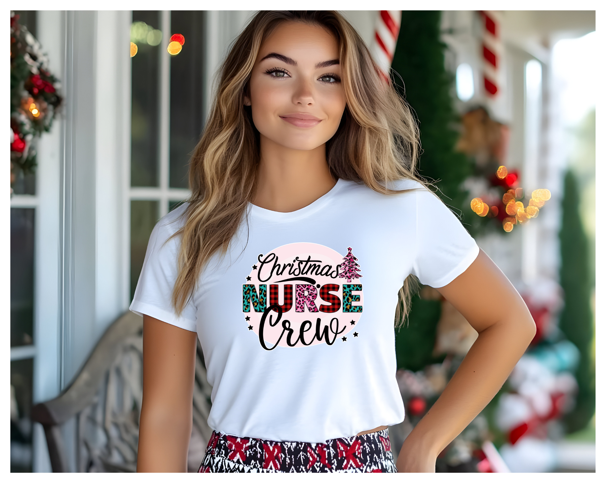 Christmas Nurse Crew Tee - [farm_afternoons]