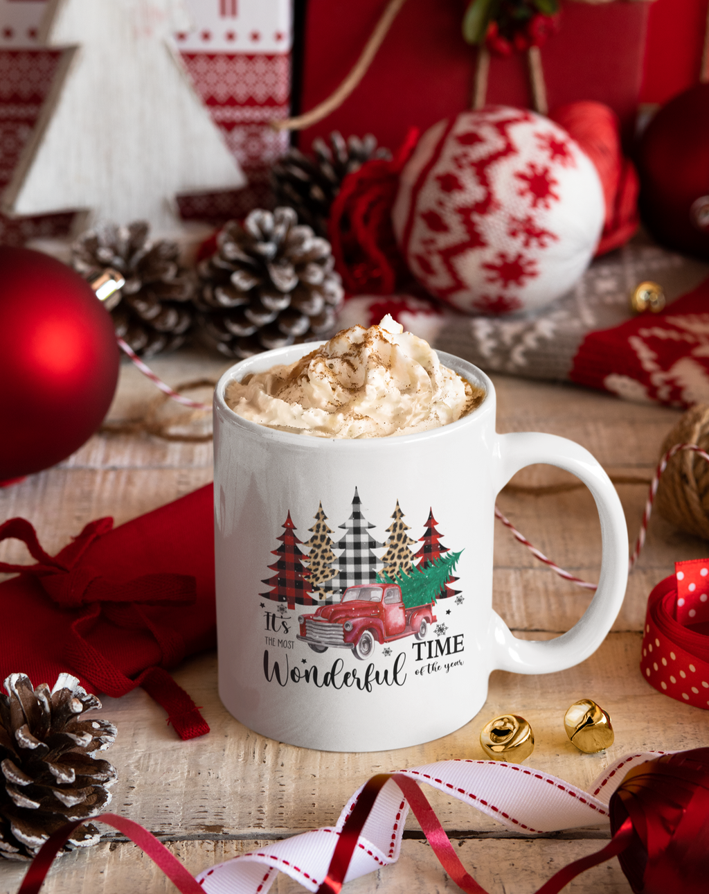 Most Wonderful Time Xmas Mugs - [farm_afternoons]