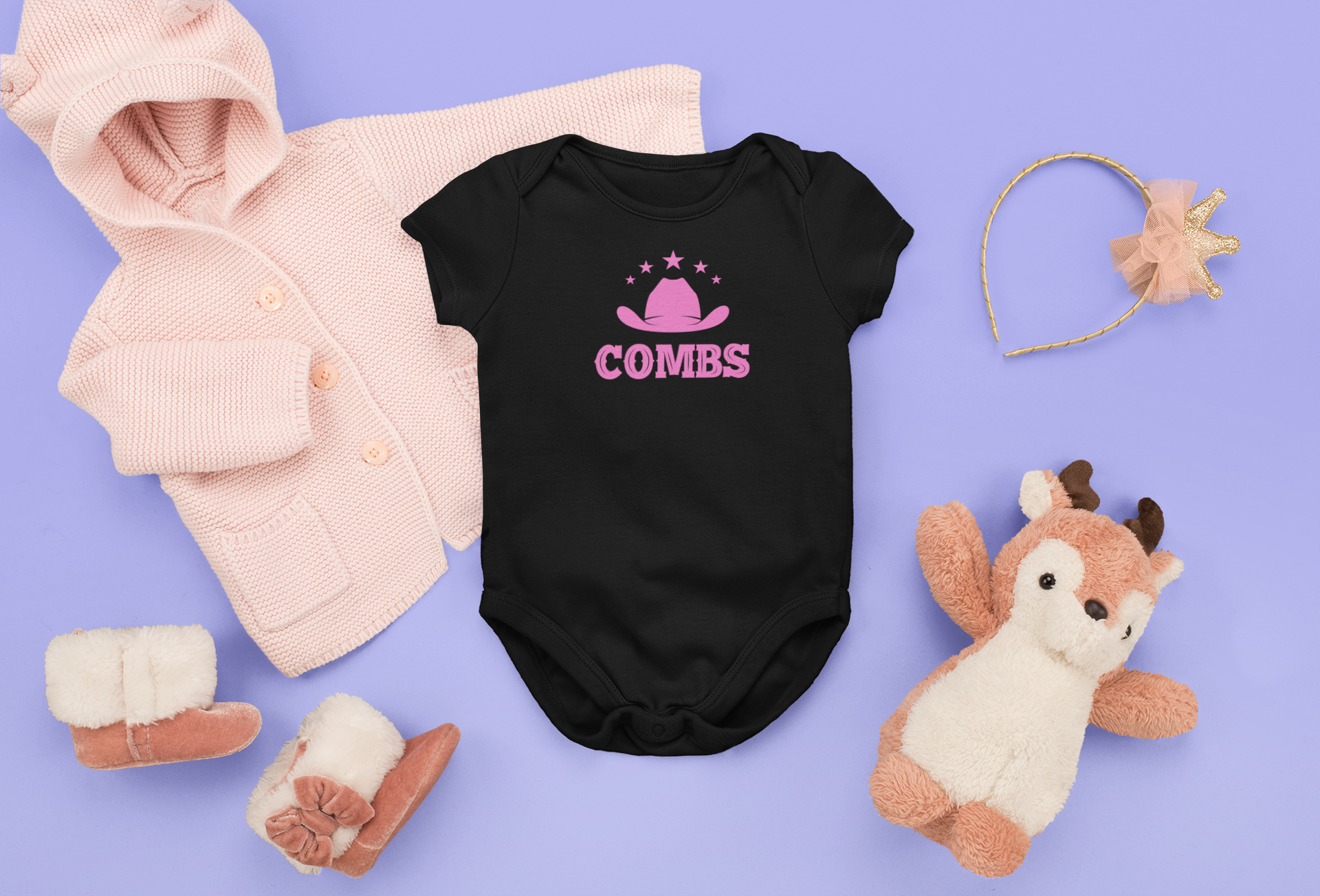 Baby Girl Combs Onesies - [farm_afternoons]