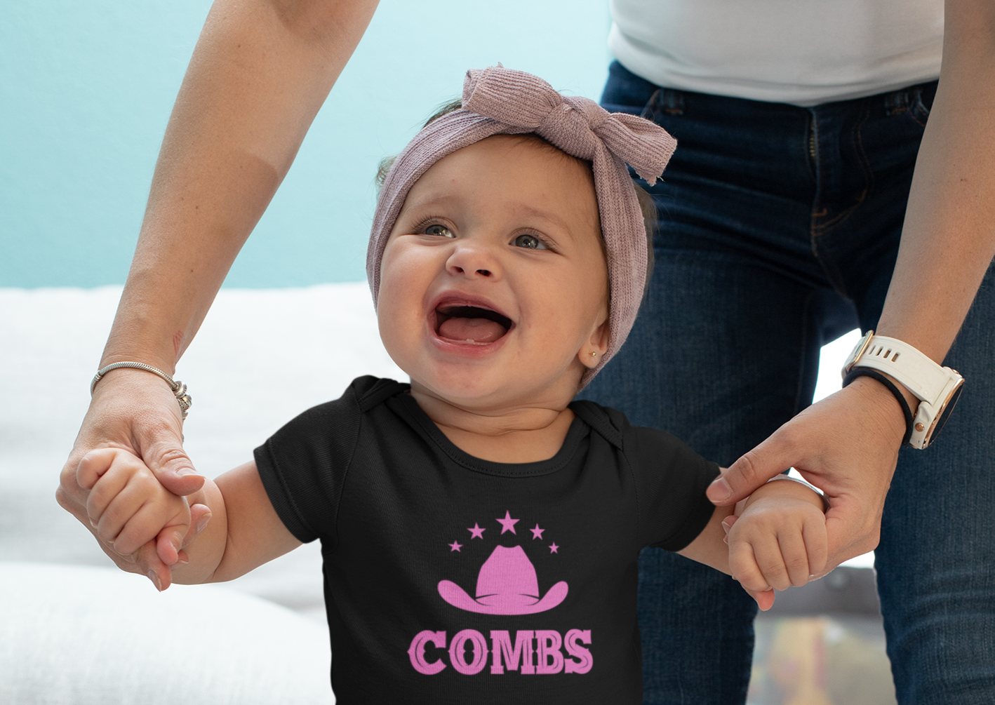 Baby Girl Combs Onesies - [farm_afternoons]
