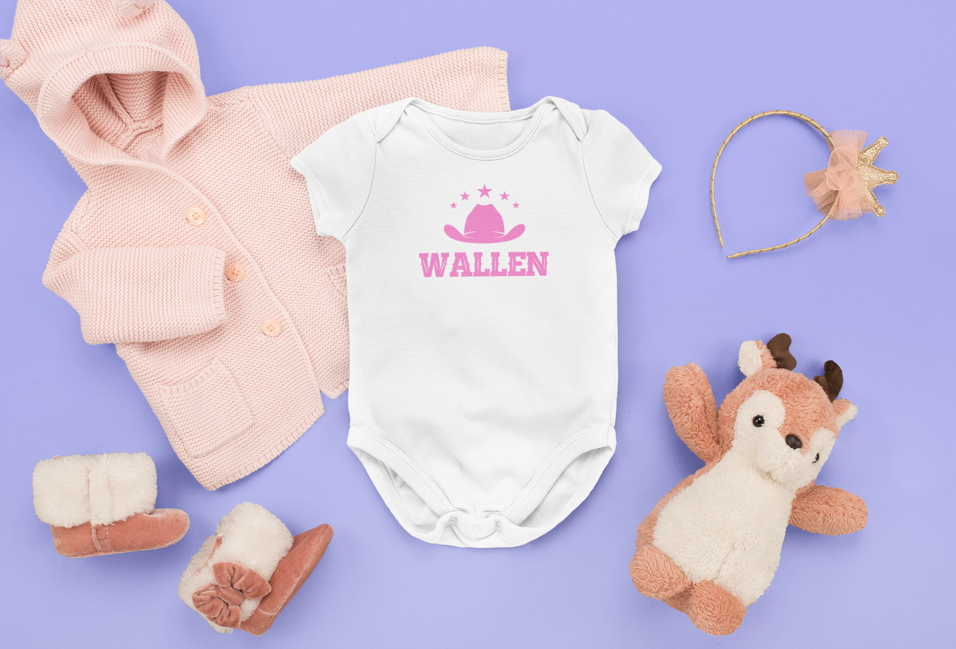 Baby GIrl Wallen Onesies - [farm_afternoons]