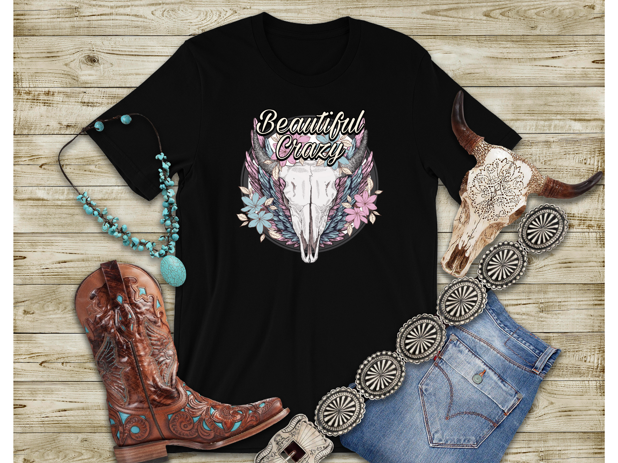 Women's Old West Beautiful Crazy - [farm_afternoons]