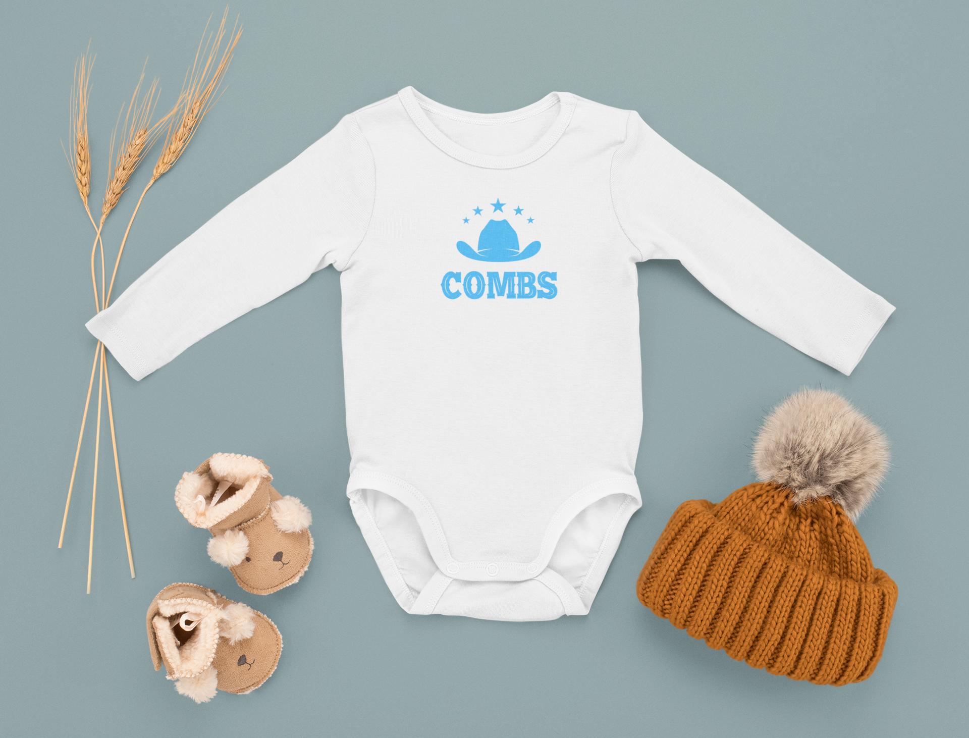 Baby Boy Combs Onesies - [farm_afternoons]