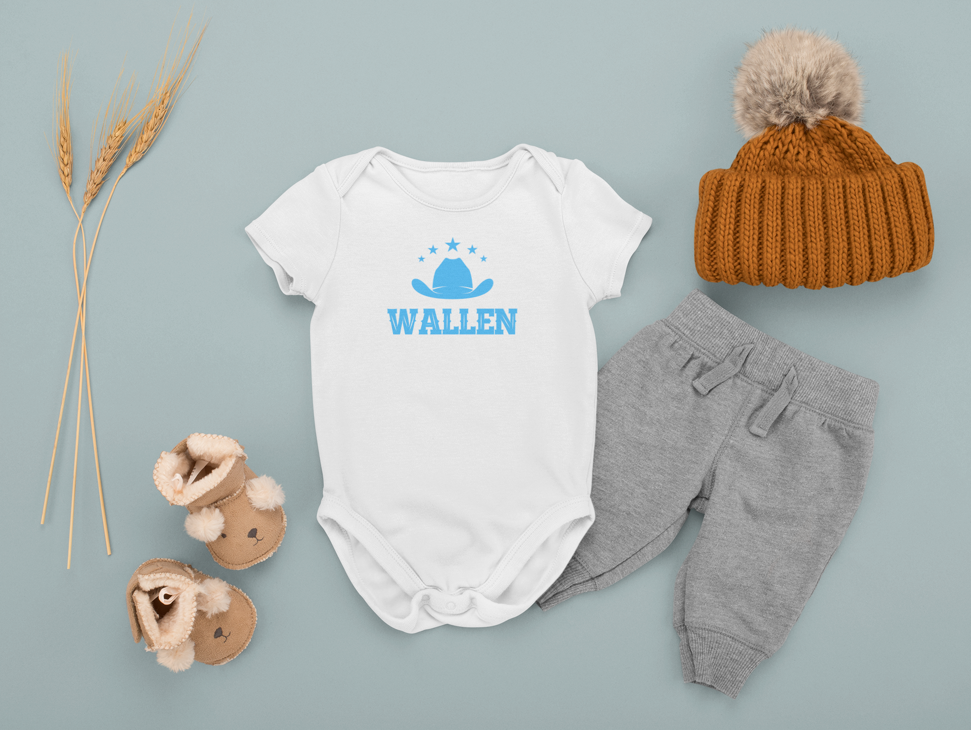 Baby Boy Wallen Onesies - [farm_afternoons]