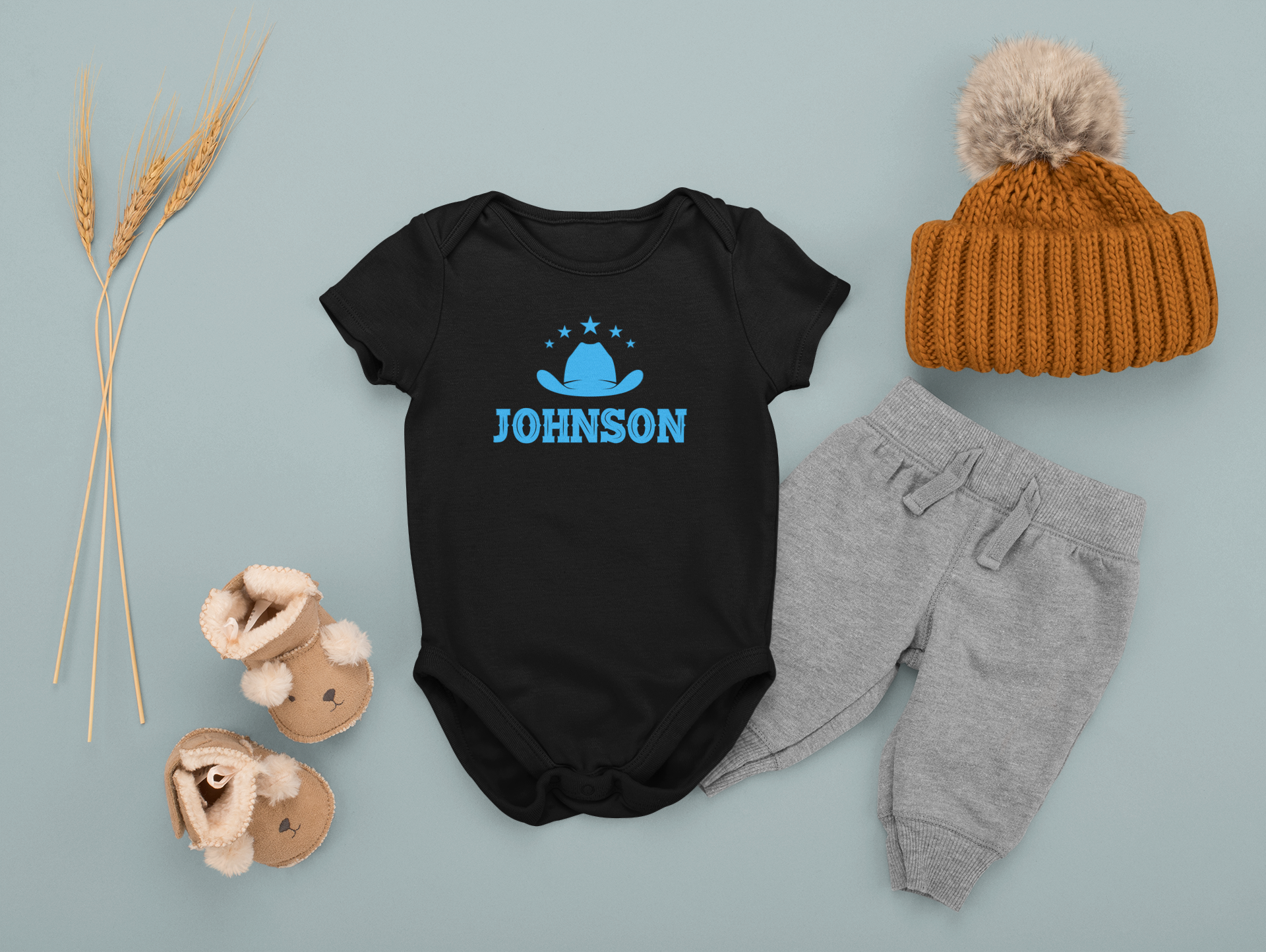 Baby Boy Johnson & Cojo Onesies - [farm_afternoons]