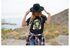 Women's Western BullSkull Tee - [farm_afternoons]