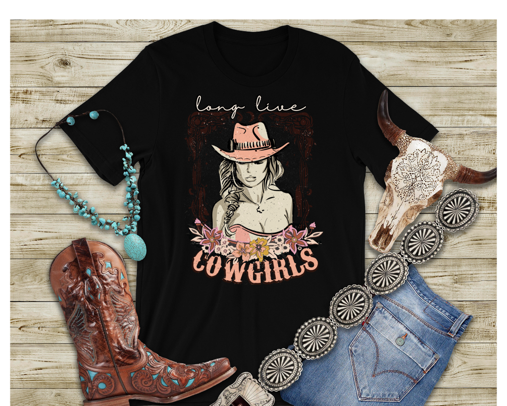 Women's OutLaw Cowgirl TShirt - [farm_afternoons]