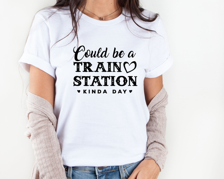 Women's Train Station Tshirt