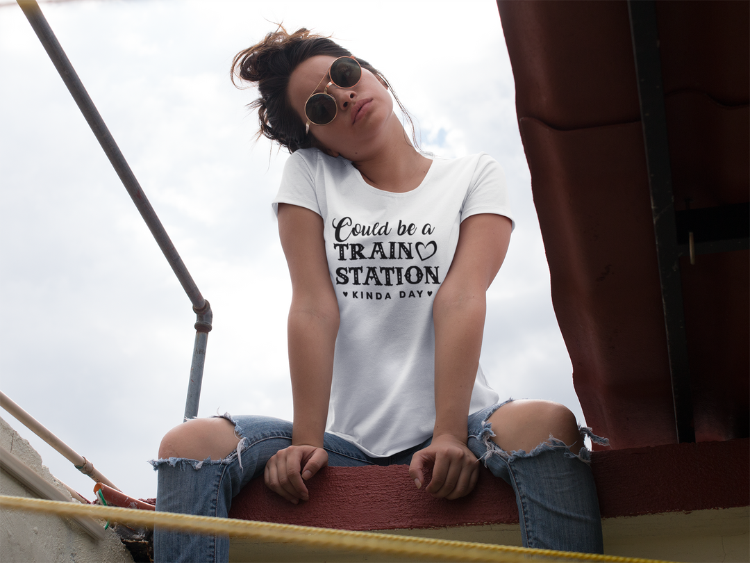 Women's Train Station Tshirt