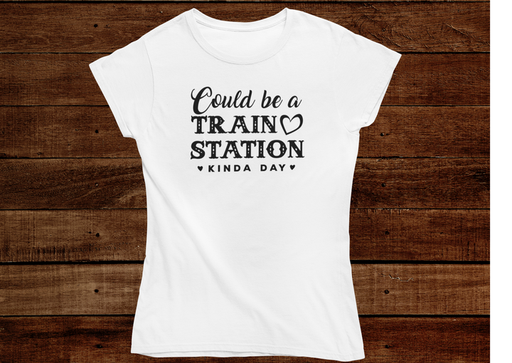 Women's Train Station Tshirt