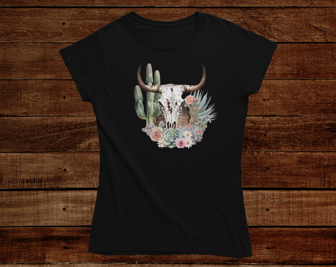 Old West Bull Skull Tee