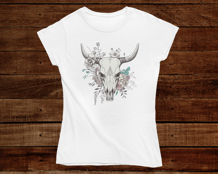 Women's Vintage Western Skull