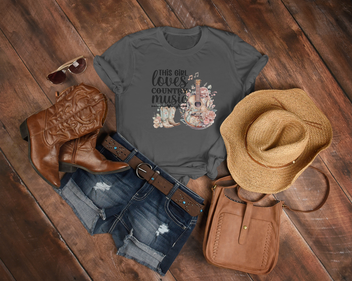 Women's This Girl Love Country Music Tee