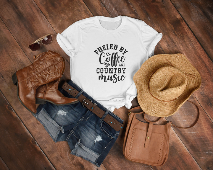 Women's Coffee & Country Music Tee