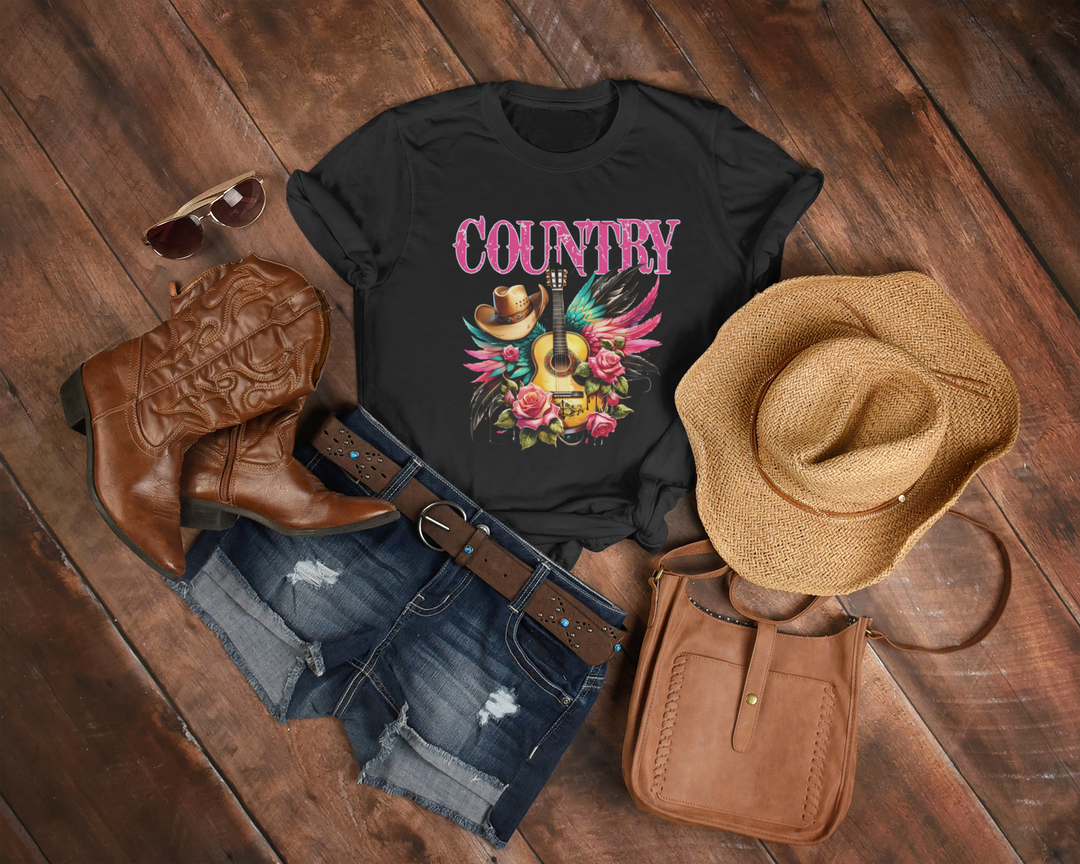 Womens Country Music TShirt - [farm_afternoons]