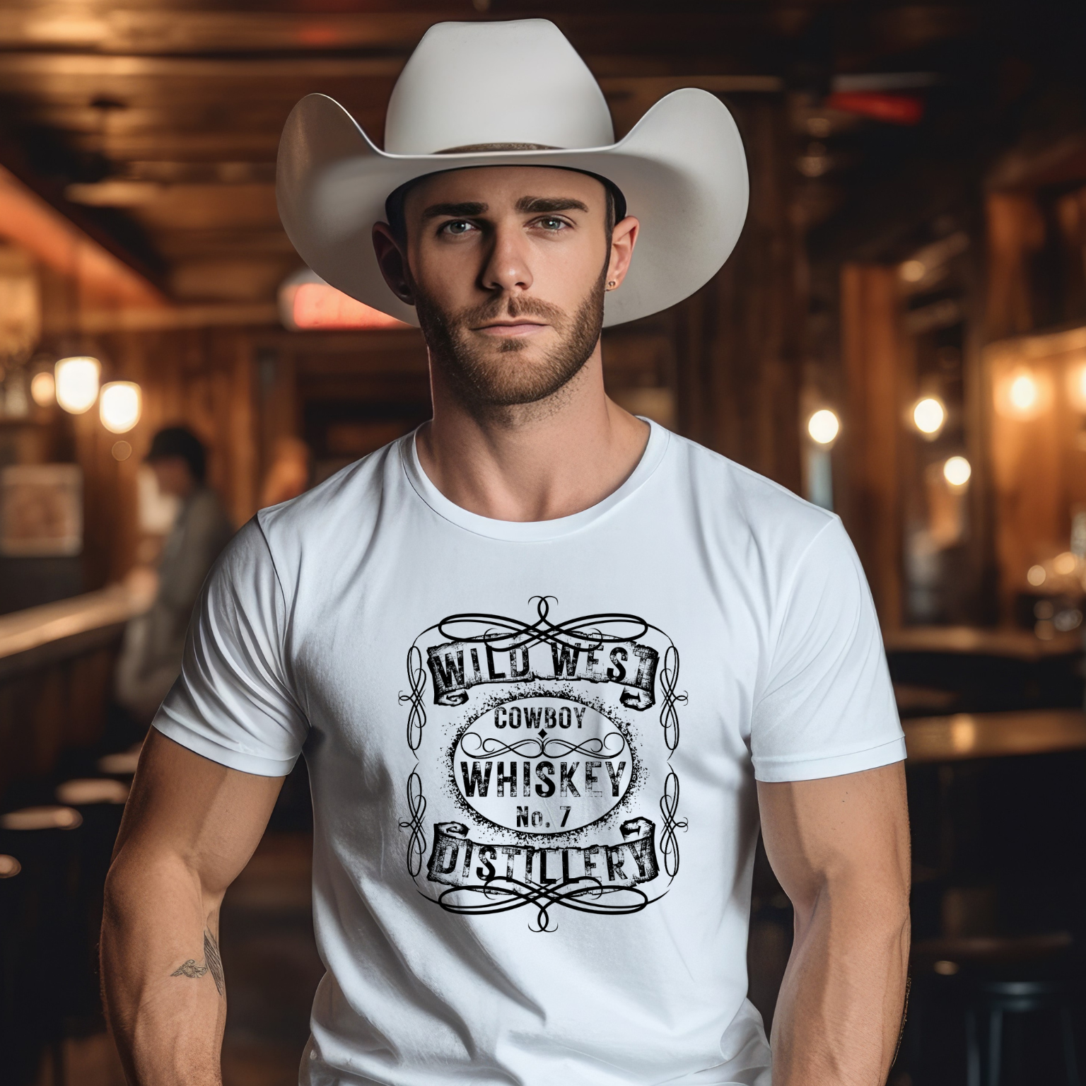 Men's Wild West T-shirt - [farm_afternoons]