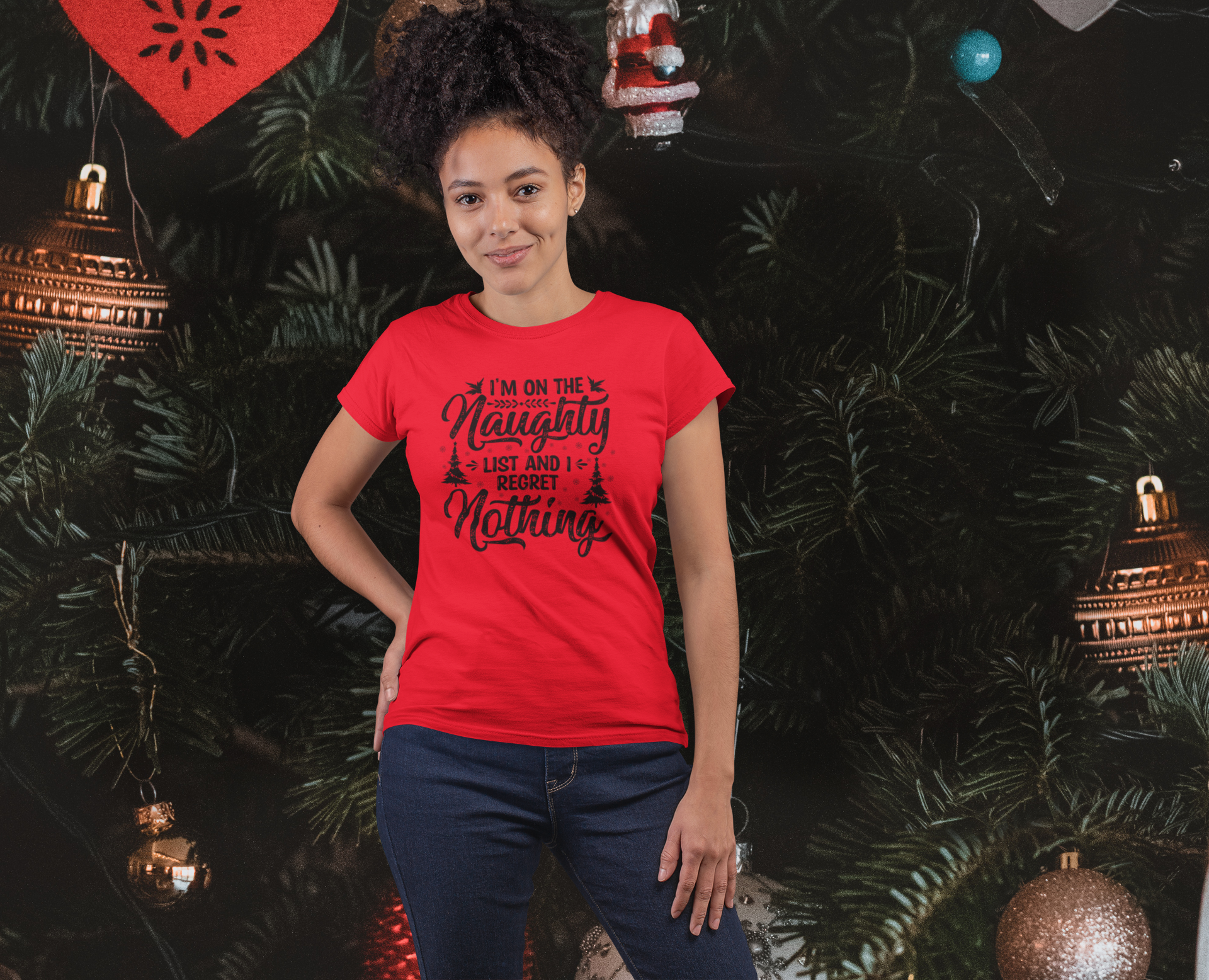 Women's Naughty List Tee - [farm_afternoons]