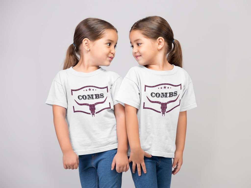 Girls Leopard Combs T-shirt - [farm_afternoons]