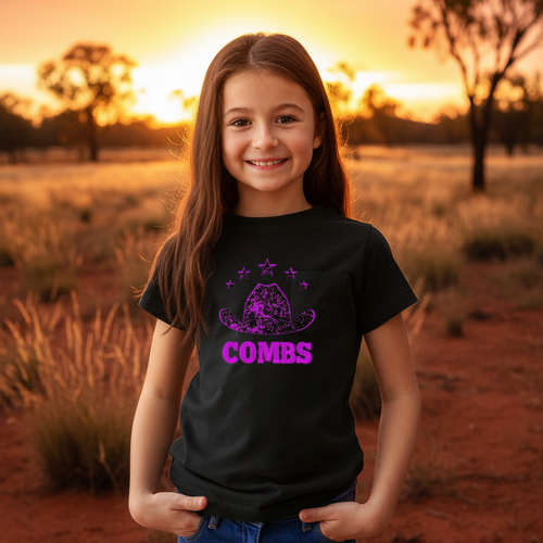 Girls Distressed Combs T-Shirt