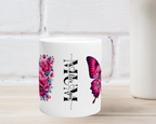 Pink Floral Wing Mug - [farm_afternoons]