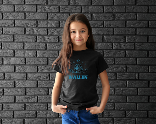 Girls Distressed Wallen T-shirt - [farm_afternoons]