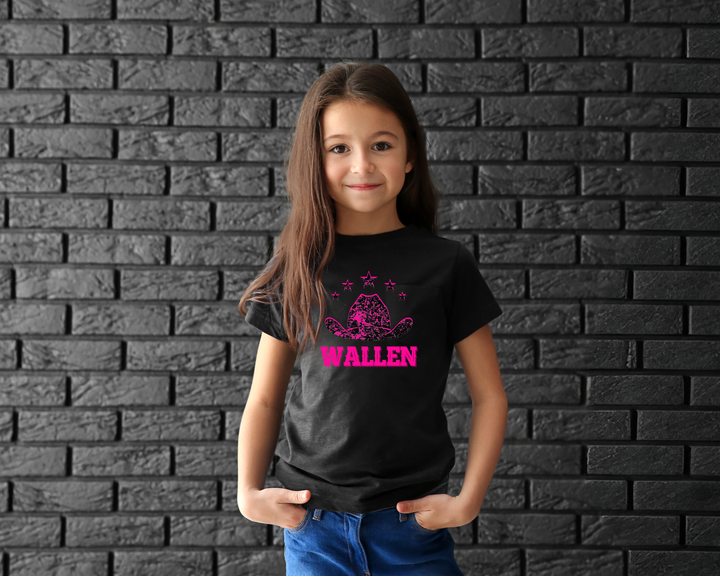 Girls Distressed Wallen T-shirt