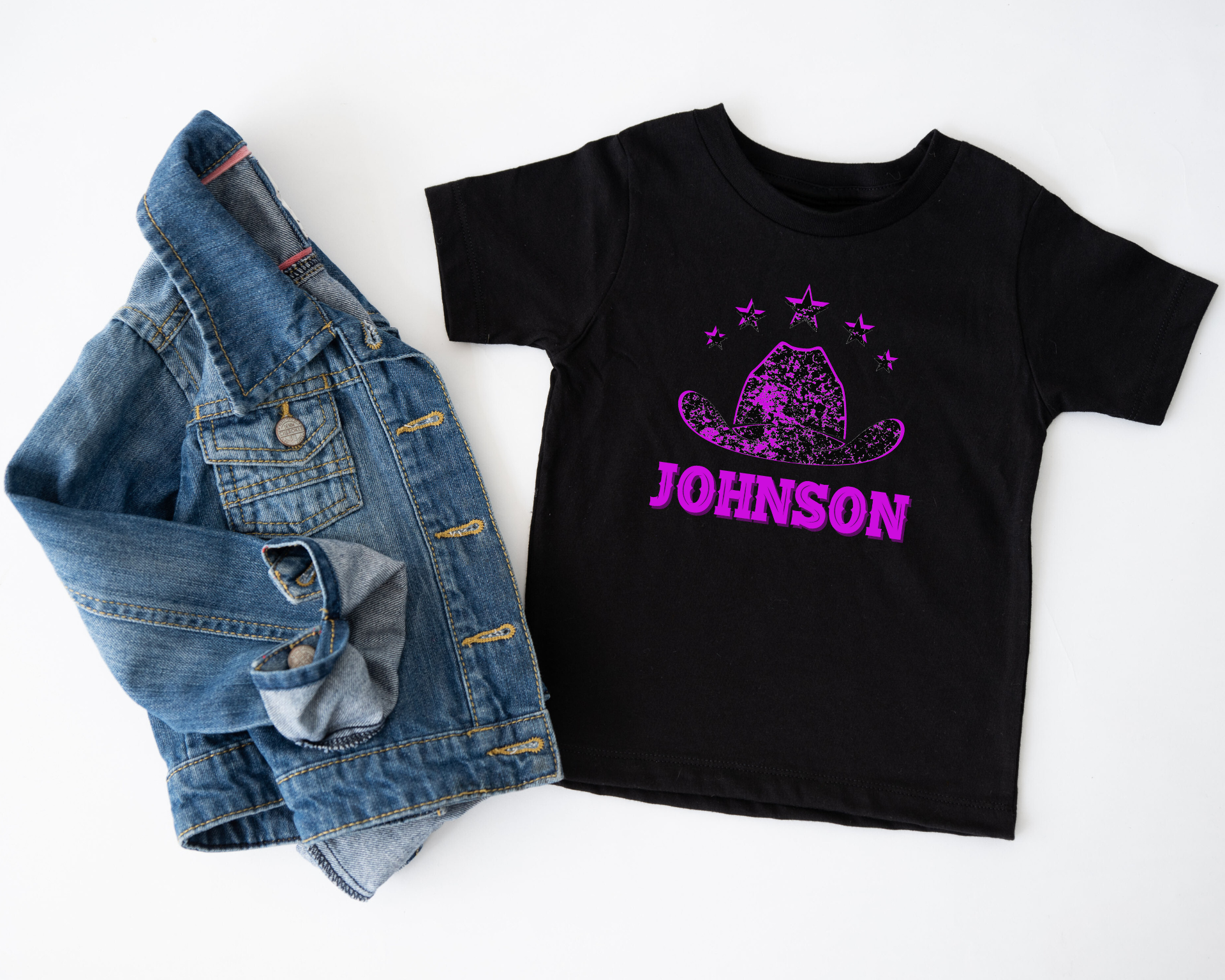 Girls Distressed Johnson T-shirt - [farm_afternoons]