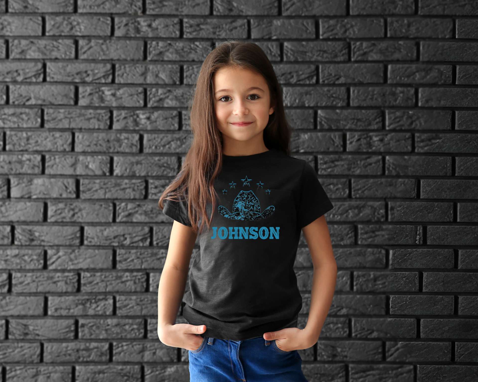 Girls Distressed Johnson T-shirt - [farm_afternoons]