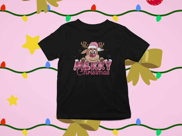 Girls Merry Christmas T-shirt - [farm_afternoons]