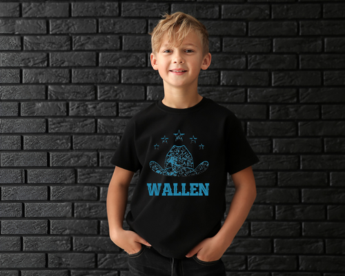 Boys Distressed Wallen T-shirt - [farm_afternoons]