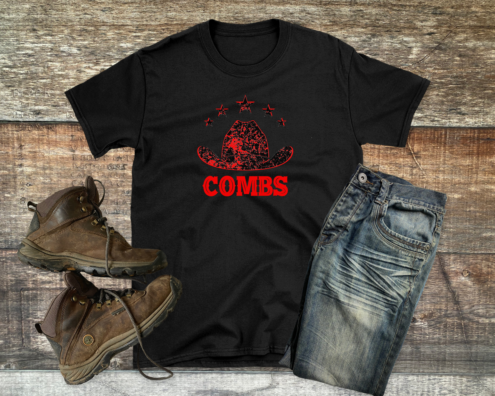 Boys Distressed Combs T-shirt - [farm_afternoons]