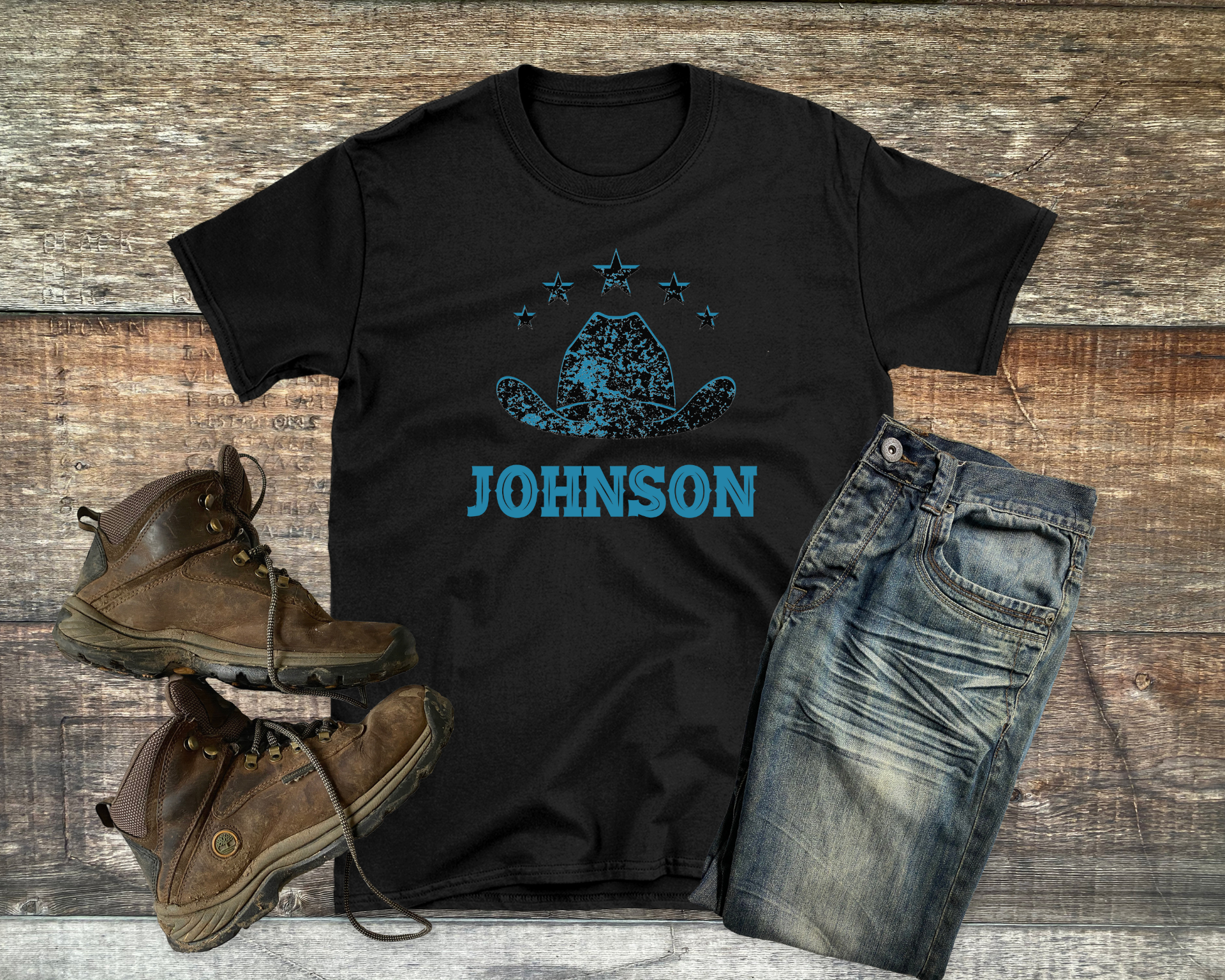 Boys Distressed Johnson T-shirt - [farm_afternoons]