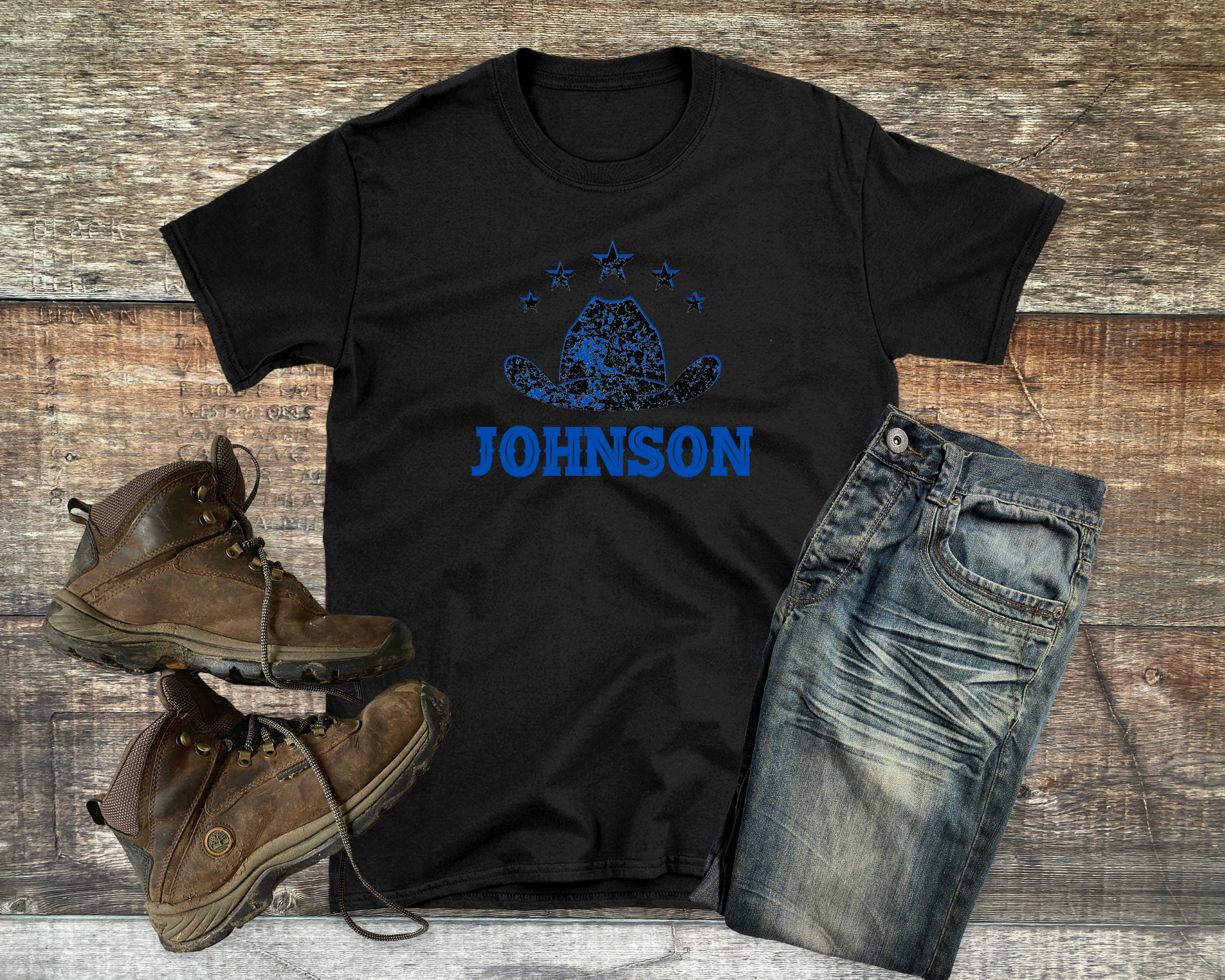 Boys Distressed Johnson T-shirt - [farm_afternoons]