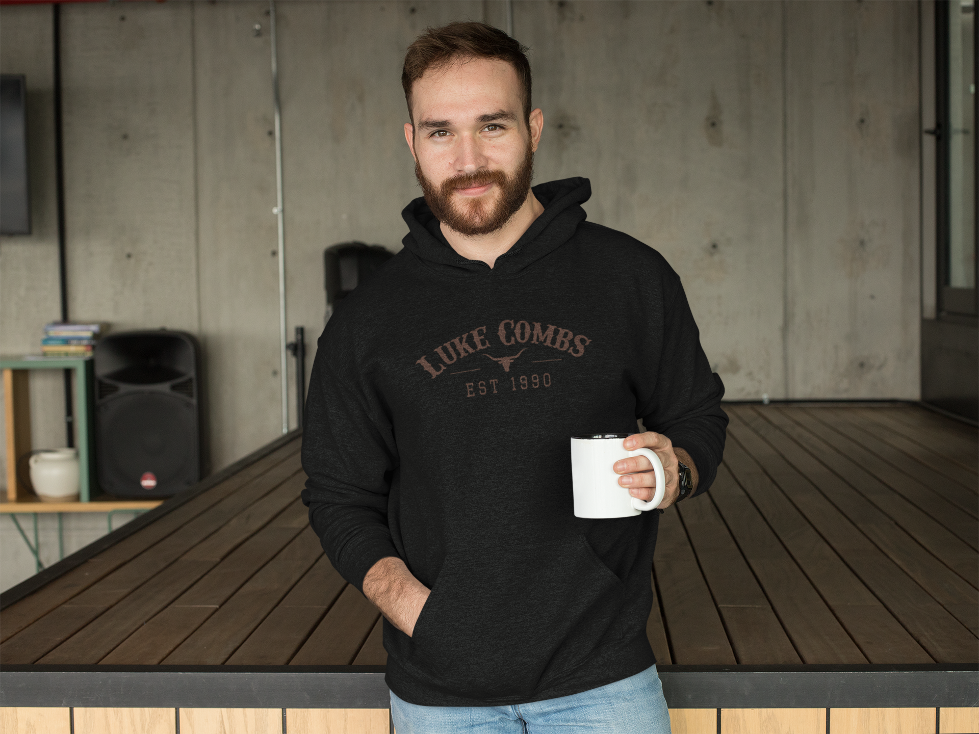 Men's Luke Combs Hoodie - [farm_afternoons]